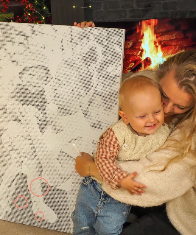 Vánoční chvíle plné klidu. ✨ Maminka a dcera u stromečku tečkují svůj vánoční obraz. Jednoduché tvoření, které spojuje a...